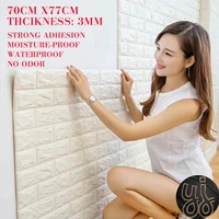 70x77 self adhesive wallpaper peel and stick 3d wall panel living room brick stickers bedroom kids room brick papers home decor