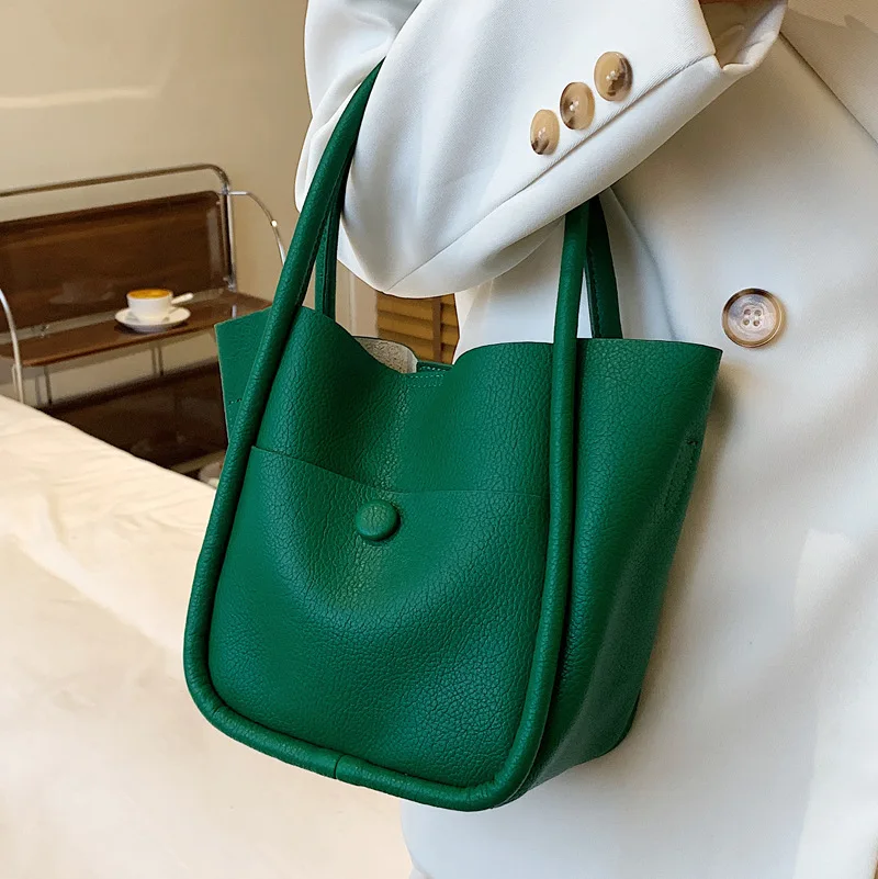 

Popular Texture Handbag Bag Female 2022 Brand Bag Spring New Trendy All-match Niche Messenger Bag Fashion Portable Bucket Bag