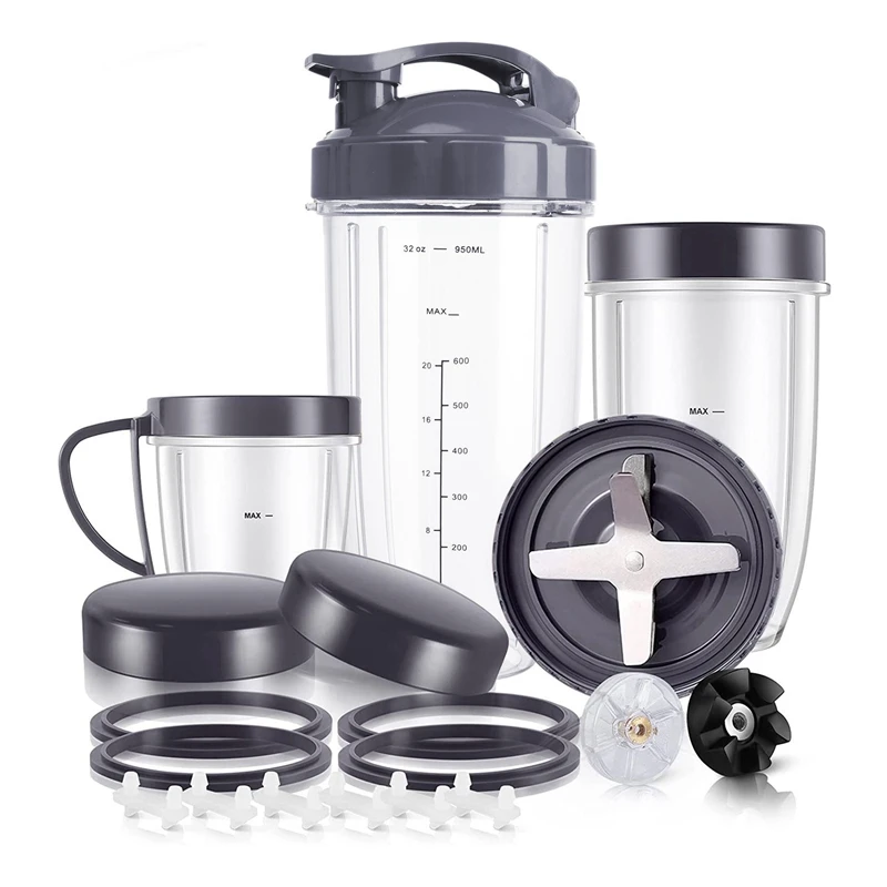 

32/24/18OZ Cups And Extractor Blade Replacement Parts For Nutribullet High-Speed Blender System 600W/900W Series