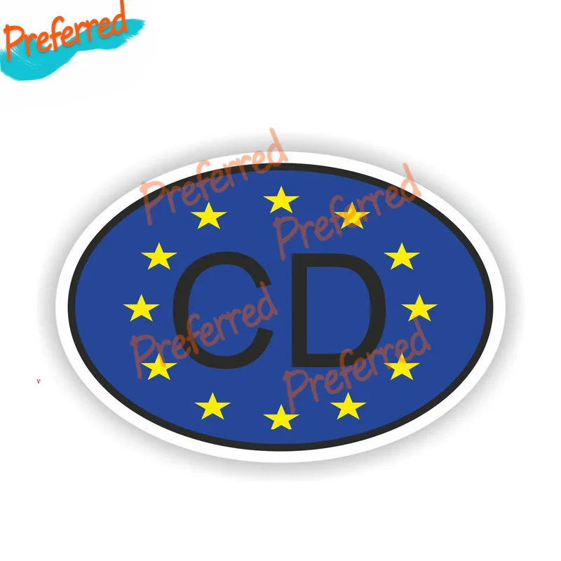 

High Quality Funny Car Styling CD Corps Diplomatic COUNTRY CODE Car Sticker Decal