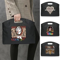 2022 fashion briefcase laptop bag case for macbook air 13 trend handbags light business briefcase leopard printing tote