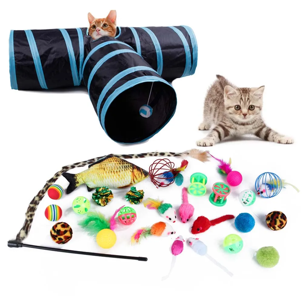 

Игрушки для котят, разные комплекты-набор игрушек для домашних животных, набор для кошек, палка для кошек, сизальная мышь, колокольчик, товары для кошек, Katten, игрушки