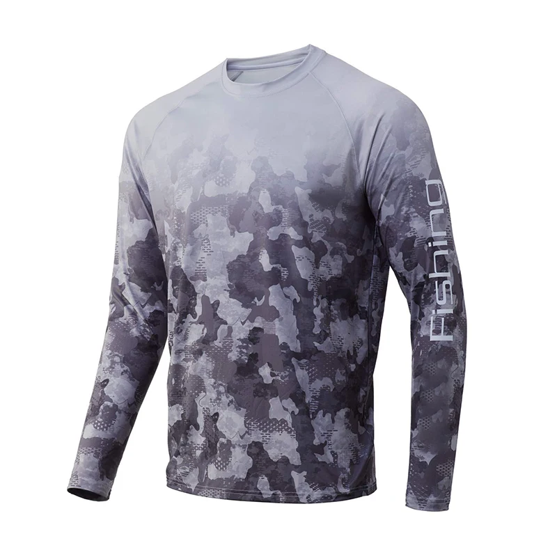 

Футболка мужская с защитой от УФ-лучей, топ с круглым вырезом, с длинным рукавом UPF 50 +, летняя рубашка для рыбалки, занятий спортом, походов, 6XL