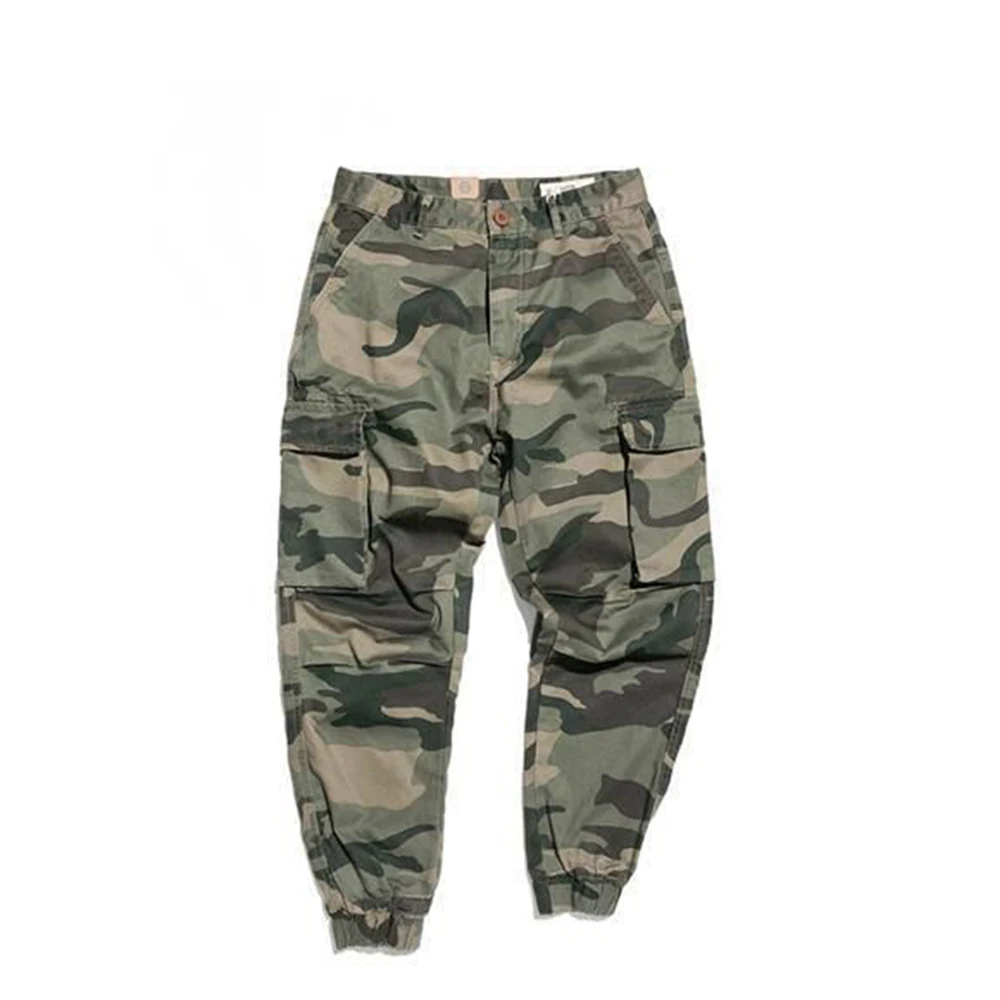 Male Camoufage Fashion Tactical American Cargo Casual Military Trousersmen Camo Harajuku Streetwear Pants Joggers images - 6
