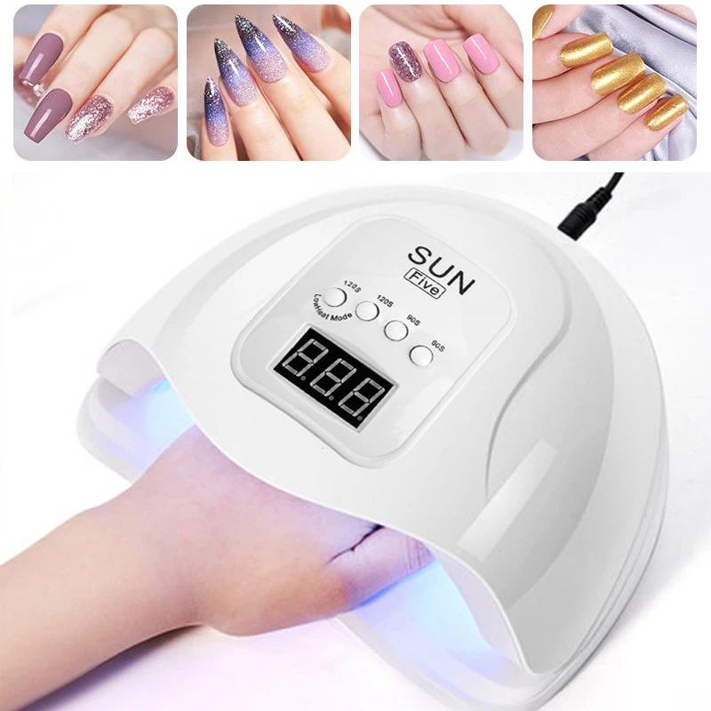 

120W 48W Nail Dryer Machine Portable UV Manicuring LED Lamp Nails USB Cable Home Use Nail UV Lamp for Drying Gel Polish Nails