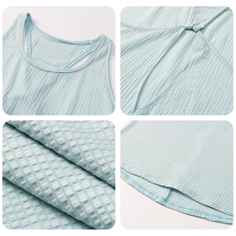 Luluwomen Sports Shirts Beauty Back Tank Tops Breathable Solid Yoga Quick Dry Fitness Running Blouse Workout Gym Vest Sportwear