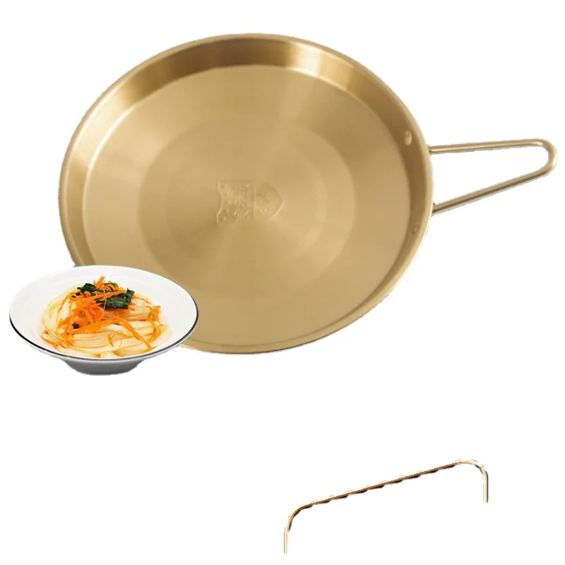 

Stainless Steel Seafood Rice Pot Home Cooking Paella Pan Picnic Snack Plates Cookware Saucepan Dry Pots with Handle for Kitchen1