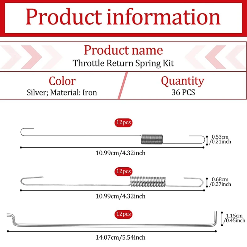 Комплект пружин возврата дроссельной заслонки соединительный стержень пружина