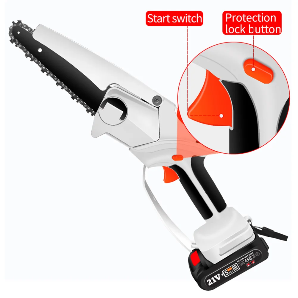 

Mini 6inch Cordless Portable Electric One-Hand Lightweight Handheld for Pruning Trimming Wood Cutting
