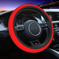 38cm steering wheel covers red anti slip car styling fashion automobile accessory