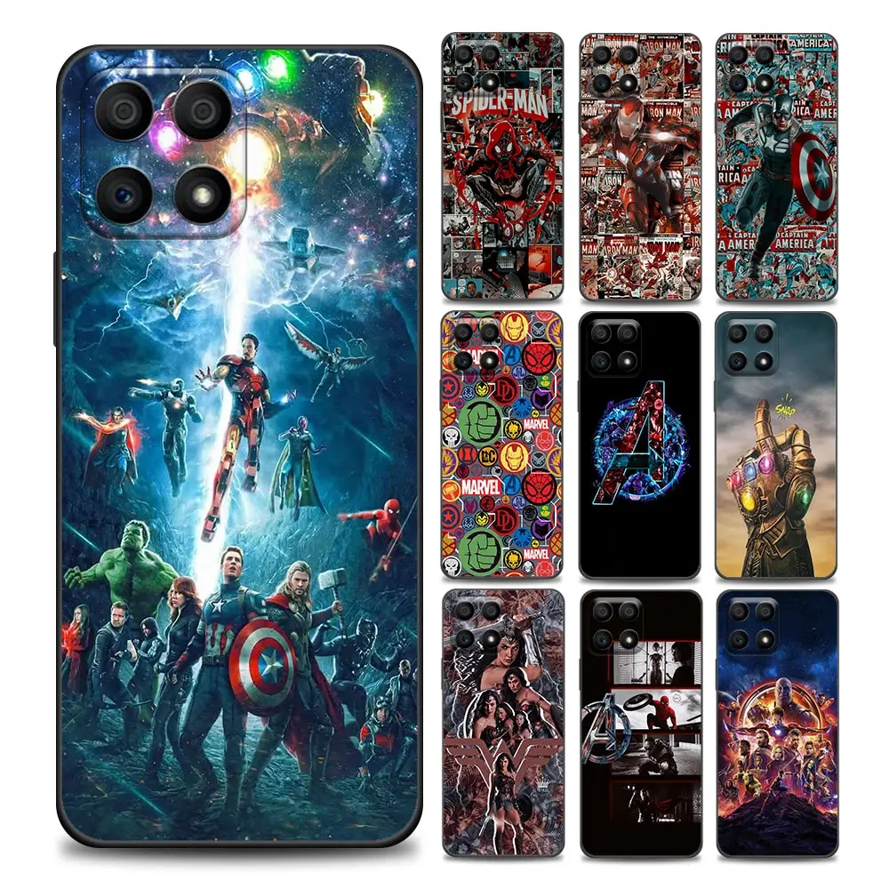 

Avengers Marvel Honor Case for 8X 9S 9A 9C 9X Pro Lite Play 9A 50 10 20 30 Pro 30i 20S(6.15) Soft Silicone Cover