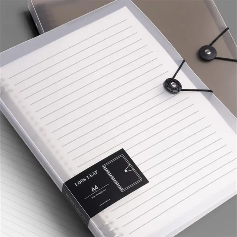 

Transparent Notebook Pp Thickened Thick Case Binder Loose Leaf Postgraduate Entrance Examination Grid Office Supplies Black A4a5