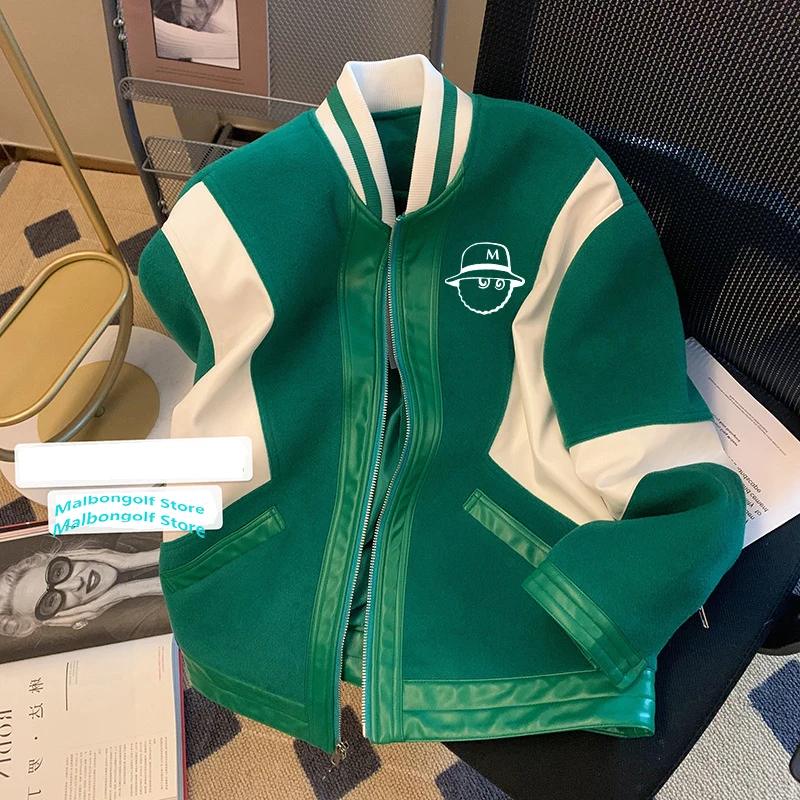 

Autumn Golf Jackets Fashion Casual Coats Men's New Street Trend All-match Baseball Uniform Couple Men Golf Clothing Loose Top