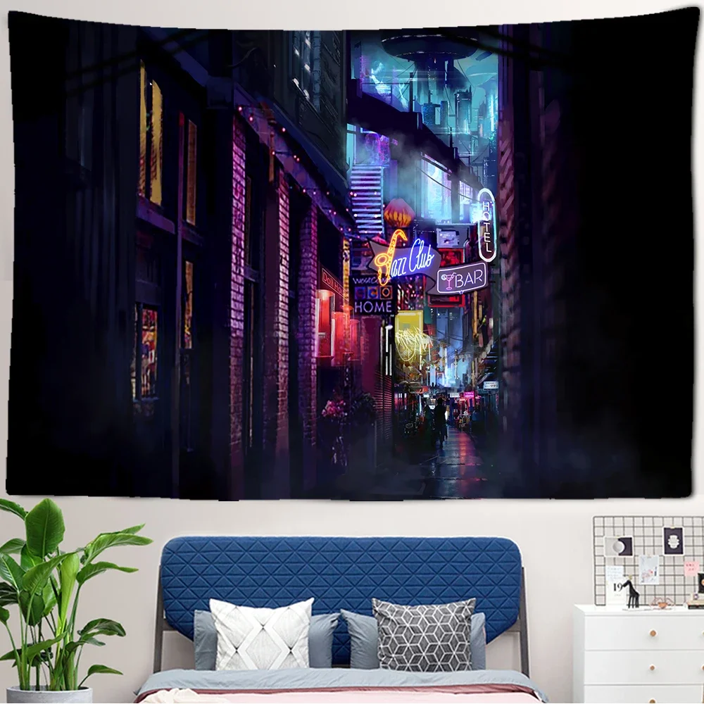 

Настенная подвеска Япония, город, ночь, Cyberpunk