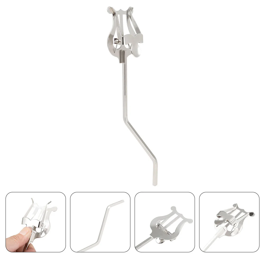 

Marching Sheet Music Saxophone Score Clip Clamp Bookmark Metal Portable Iron Trumpet Stand