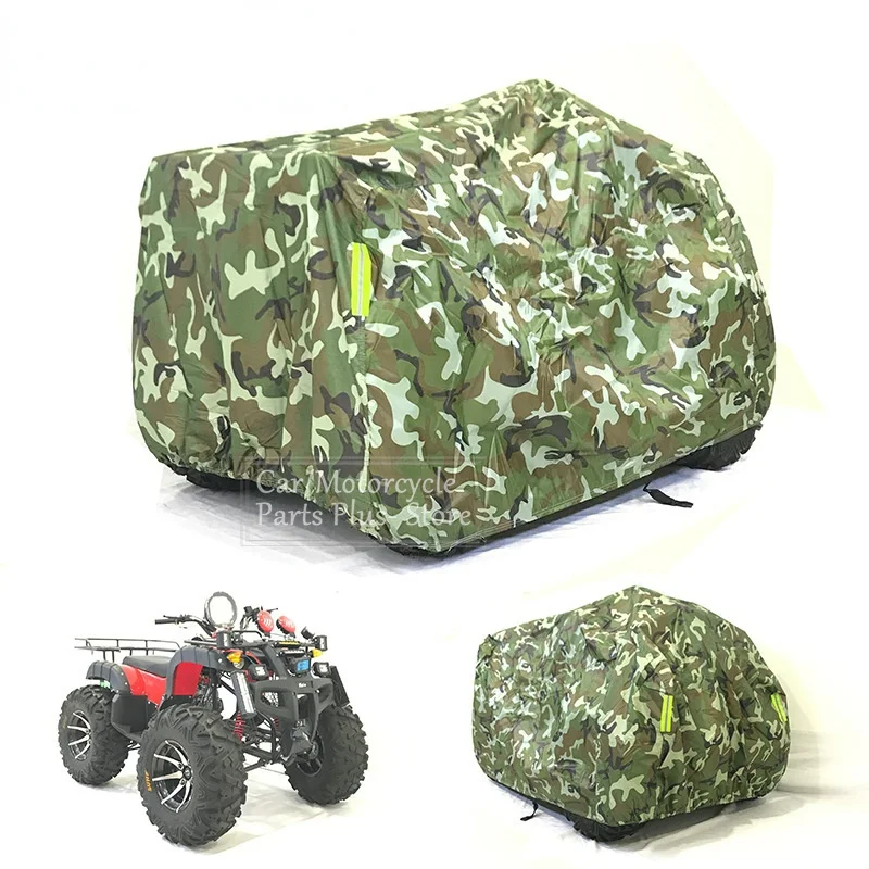 Универсальный Водонепроницаемый Чехол 190t для мотоцикла, автомобиля, скутера, карт, мотоцикла, все размеры, камуфляжный черный чехол для велосипеда, квадроцикла