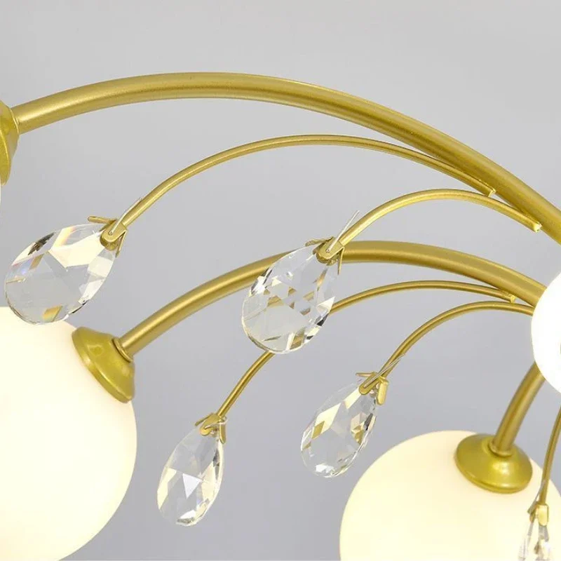 Современная искусственная Роскошная подвесная люстра в скандинавском стиле