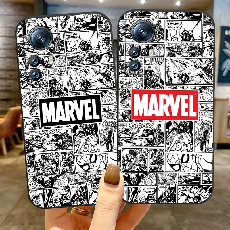 

Avengers Marvel Logo Art Comics Phone Case For Xiaomi Mi 13 12T 12S 12X 12 11 11T 11i 10T 10 9 8 Pro Lite Ultra 5G Black Cover