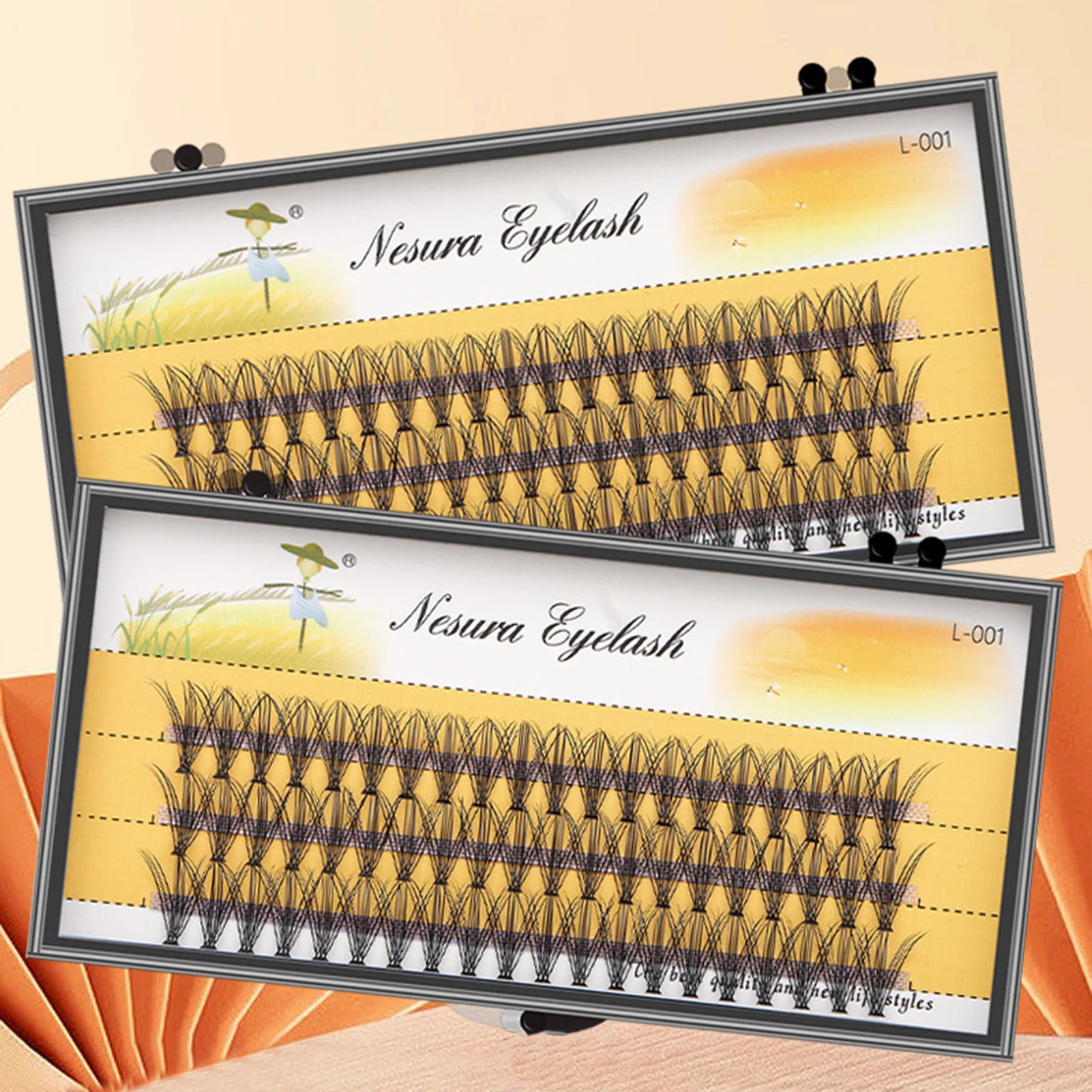 

False Individual Eyelashes Super Ultra Thick Cluster Flares Lashes For Party