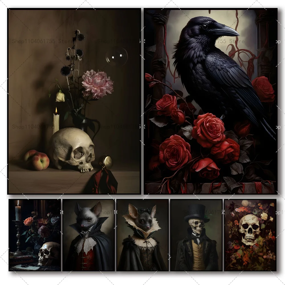 1 шт. ретро постер в готическом викторианском стиле самоклеящаяся искусство