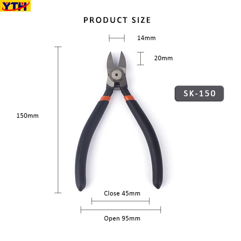 Плоскогубцы с загнутыми губками KUAIQU 3мм/5мм CRV