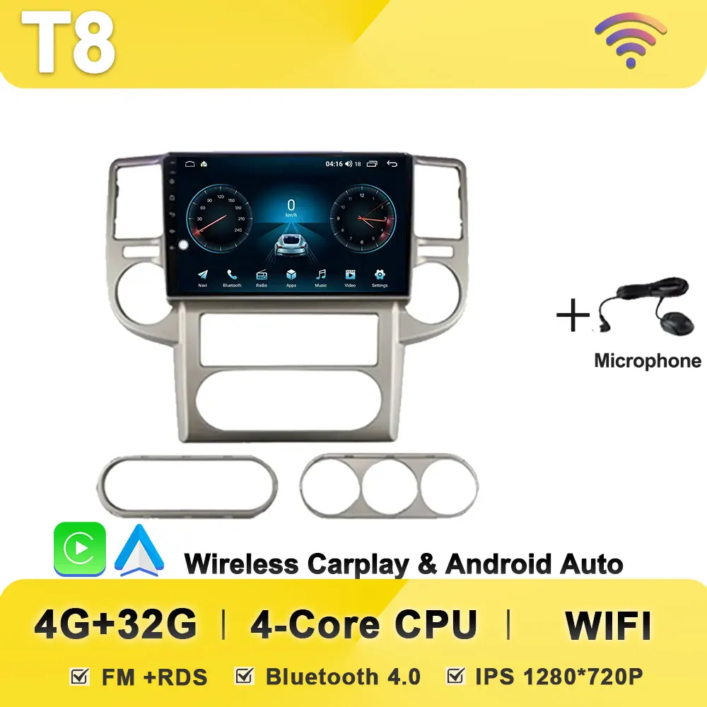 

2Din Android 14 авторадио автомобильный радиоприемник мультимедийный плеер для Nissan X-Trail X Trail 1 T30 2000-2007 GPS-навигация с сенсорным экраном