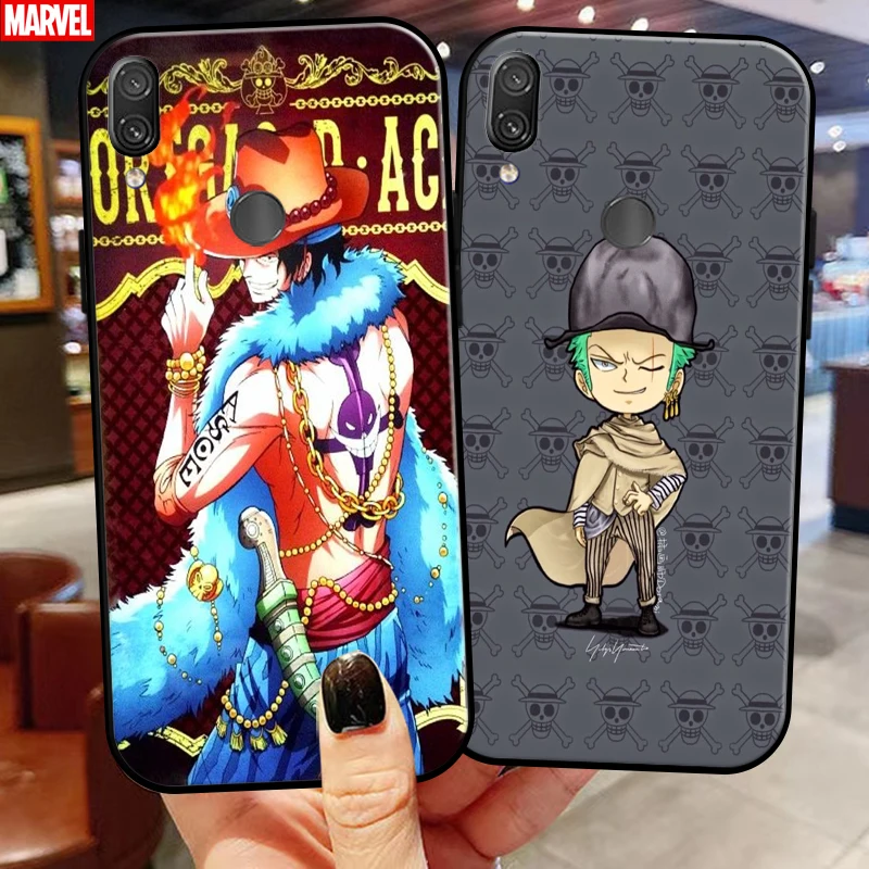 

Anime One Piec Luffy For Xiaomi Redmi Note 7 7 Pro 7S Redmi 7 7A Phone Case Silicone Cover Carcasa Black Coque Back Funda