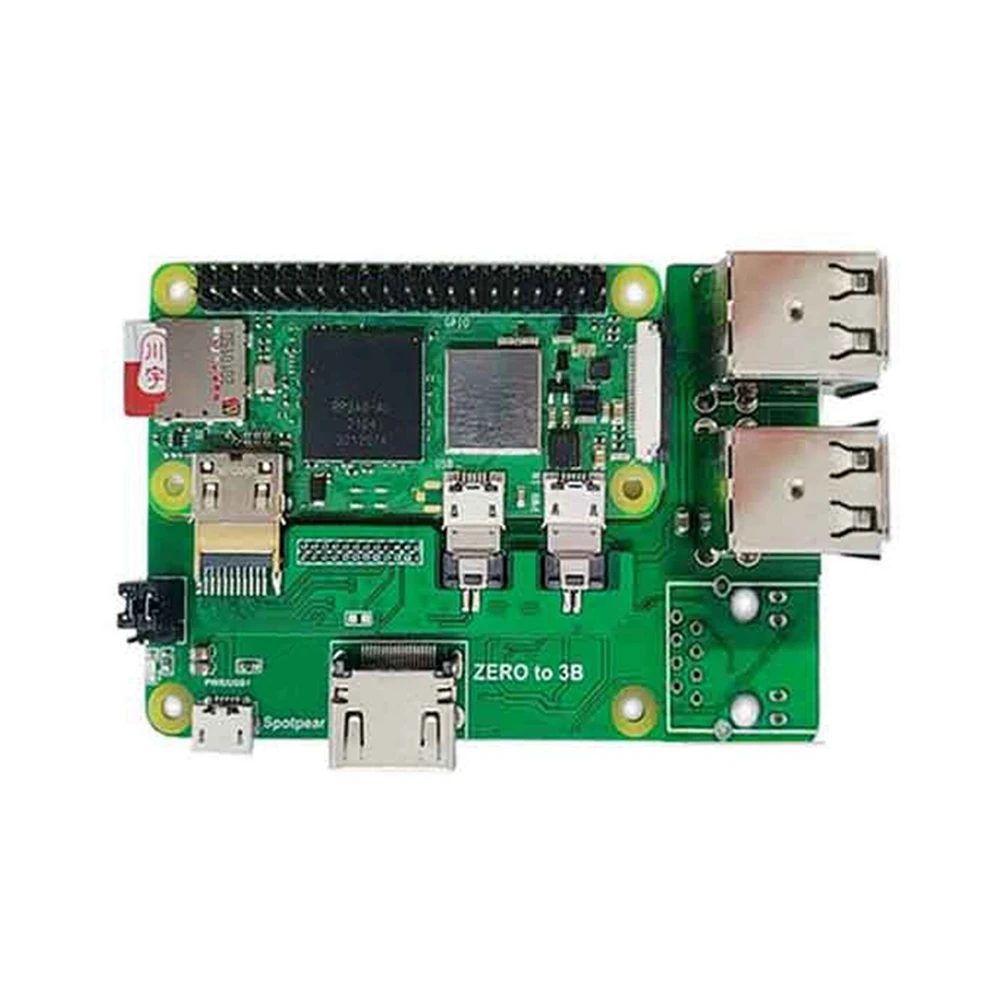 

For Raspberry Pi Zero 2W to 3B Converted From Raspberry Pi Zero 2W Pi0 2 3B Interface Adapter with RPi Zero 2W Board A