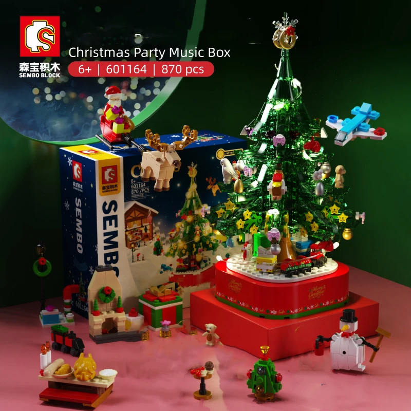 Building Blocks Christmas Party Romantic Led Lights For Child Birthday Gift