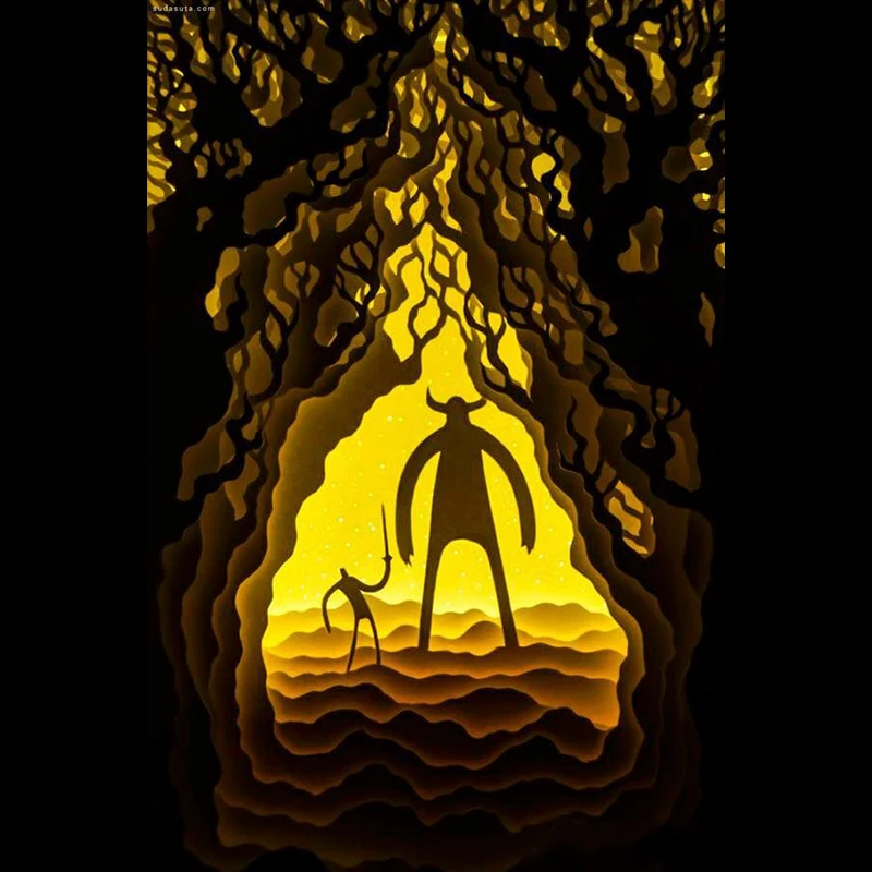 

108 Sets of Light Shadow Paper Carving Light Box Drawings Handmade Multi-layer Paper Art DIY Electronic Version Form Drawing