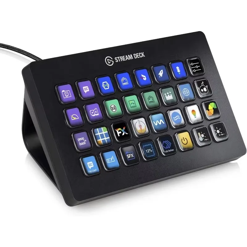 Фото 【Лучший выбор】Stream Deck XL – профессиональный студийный контроллер, 32 макроклавиши, позволяющие запускать действия в приложениях и программном обеспечении, таких как OBS, Twitch. №2