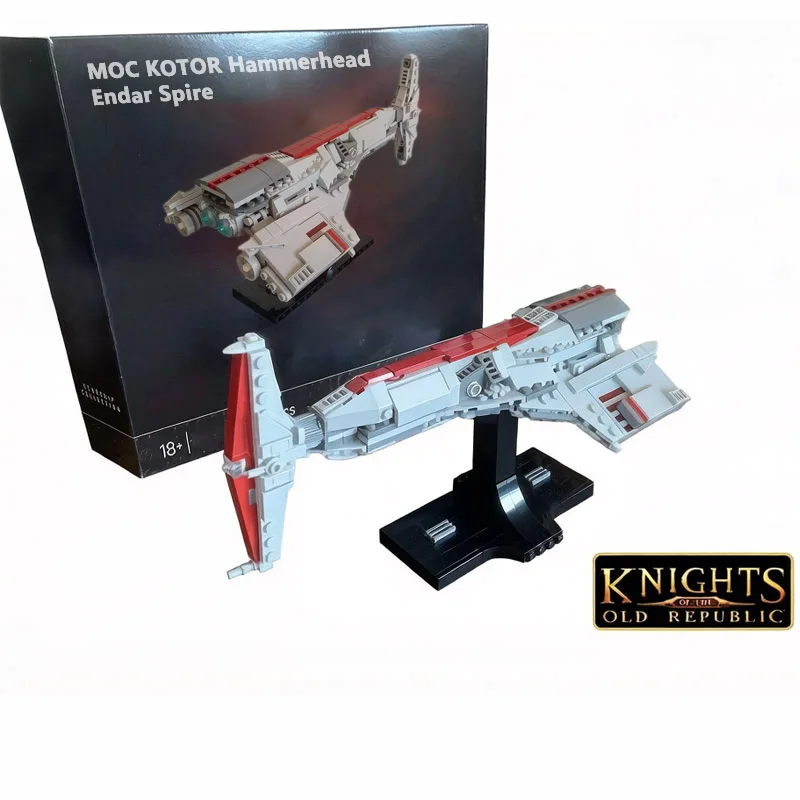 Фото НОВИНКА: Конструктор MOC KOTOR (396 деталей) — Корветы Hammerhead и Endar Spire, модель класса Acclamator, игрушка-подарок для самостоятельной сборки №1