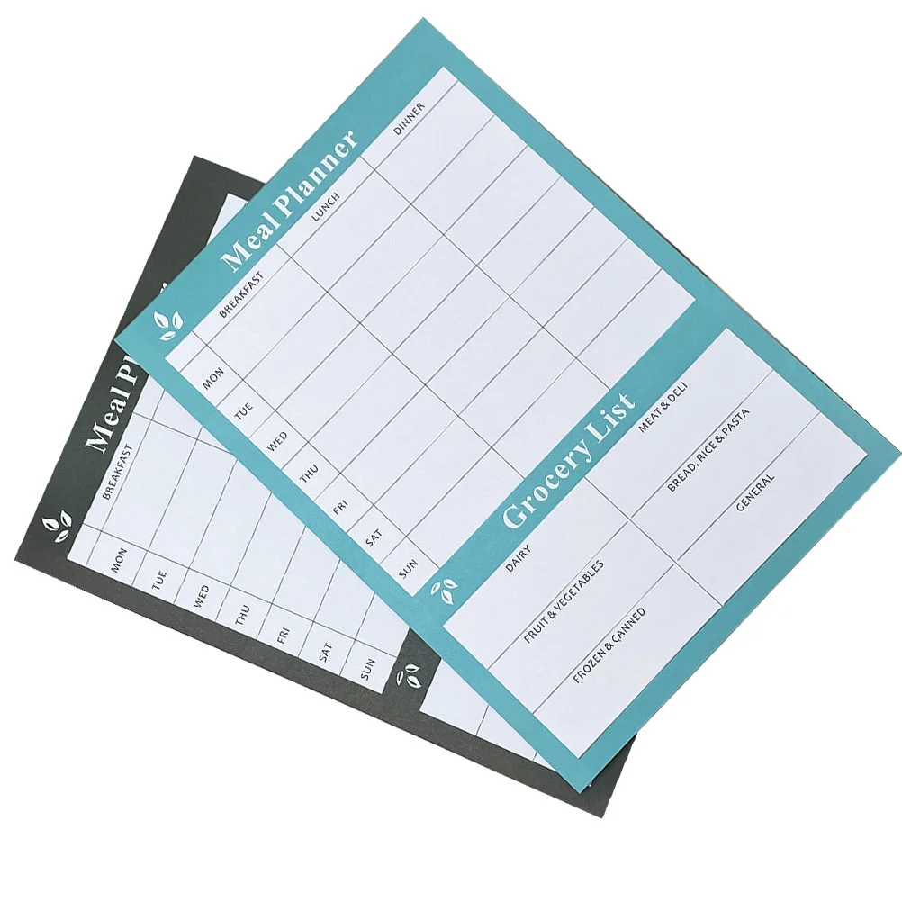 

List Calendar Food Menu Notebook Tearable Weekly Whitenotebook Household Meal Planner Home Diet