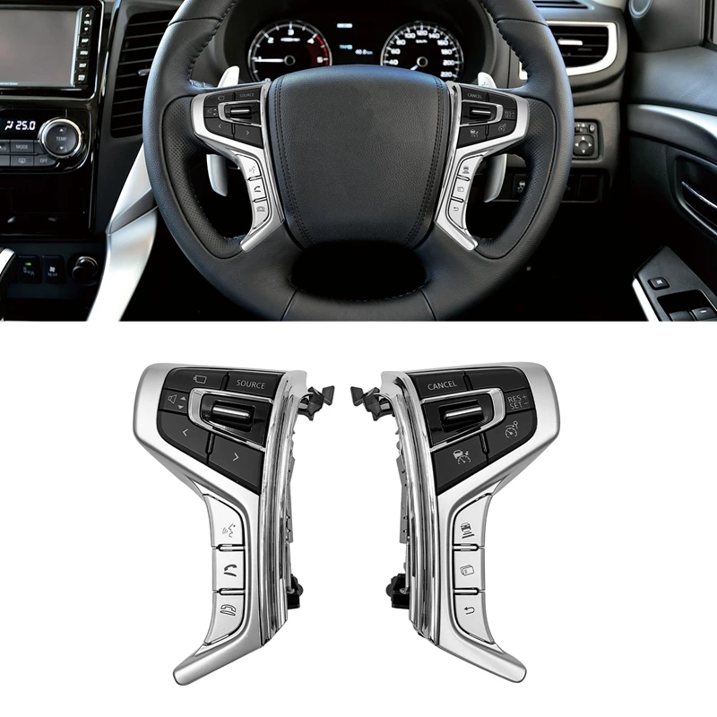 

Переключатель круиз-контроля на руль, мультимедийная Кнопка Аудио для Mitsubishi PAJERO SPORT 2015-2022 Outlander Delica L200