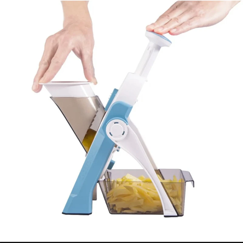 

Stainless steel 5-in-1 multifunctional vegetable slicer manual food chopper fruit potato cucumber carrot meat shredder