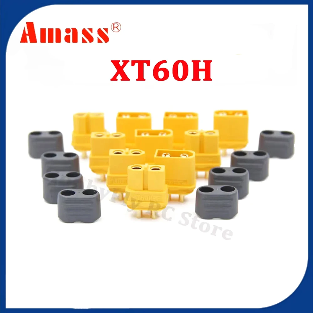 10 шт. разъем AMASS XT60H + XT60 с защитной крышкой штекер и гнездо оболочкой для Lipo Battery RC