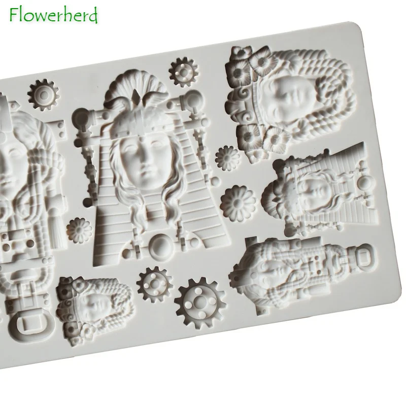 

Mechanical Queen Head Gear Chocolate Mold DIY Fondant Cake Silicone Mold Cake Decoration Accessories Cake Decorating Tools