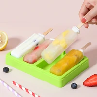 homemade popsicle molds 24 compartment ice cream mold plastic ice tray with lid and wooden stick for summer