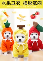 warm dog winter clothes cute fruit dog jacket hoodie dog clothing jacket french bulldog chihuahua clothes for dog