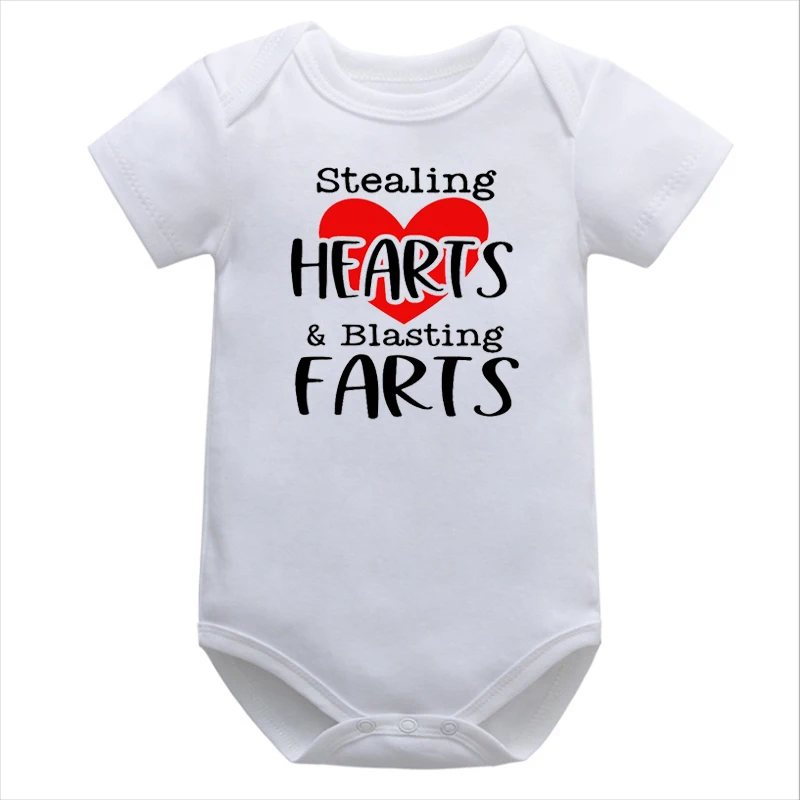 

Breaking Heart Valentine's Day Onesie Funny Valentine's Day Boy Clothes First Valentine's Day Baby Girls Outfit Fashion Gift