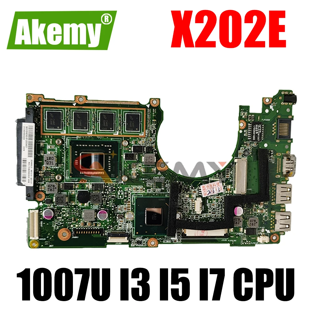 

Akemy X202E материнская плата для ноутбука ASUS X202E X201E S200E X201EP оригинальная материнская плата 4GB-RAM I3-3217U