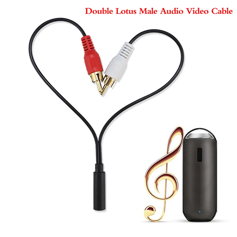 

Музыкальный провод 3,5 мм, гнездовой разъем, стерео кабель, Y-образный штекер на 2 RCA, Мужской адаптер 3,5, аудиоразъем Aux для наушников