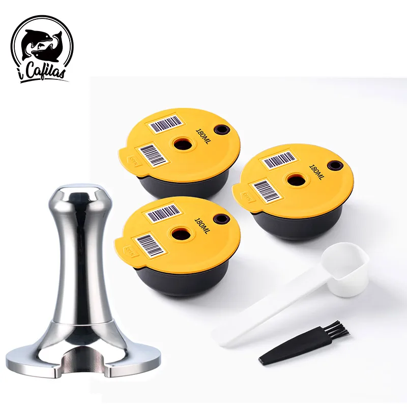 60/180/200/220ML icafilas Refillable Coffee Capsule for Bosc