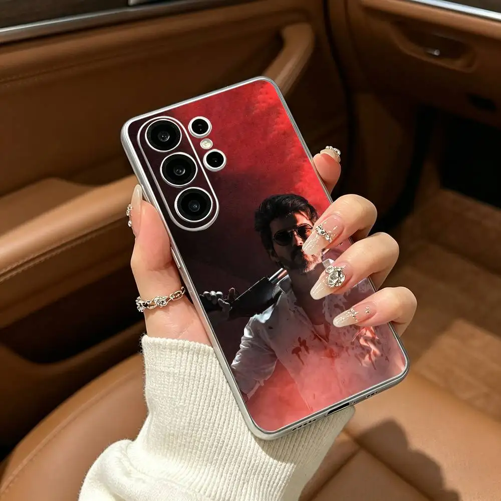 Фото Чехол для телефона Thalapathy Vijay India из прозрачного мягкого силикона для Samsung S25, S24, S21, S22, S23, S30, Ultra, S20, Plus №3