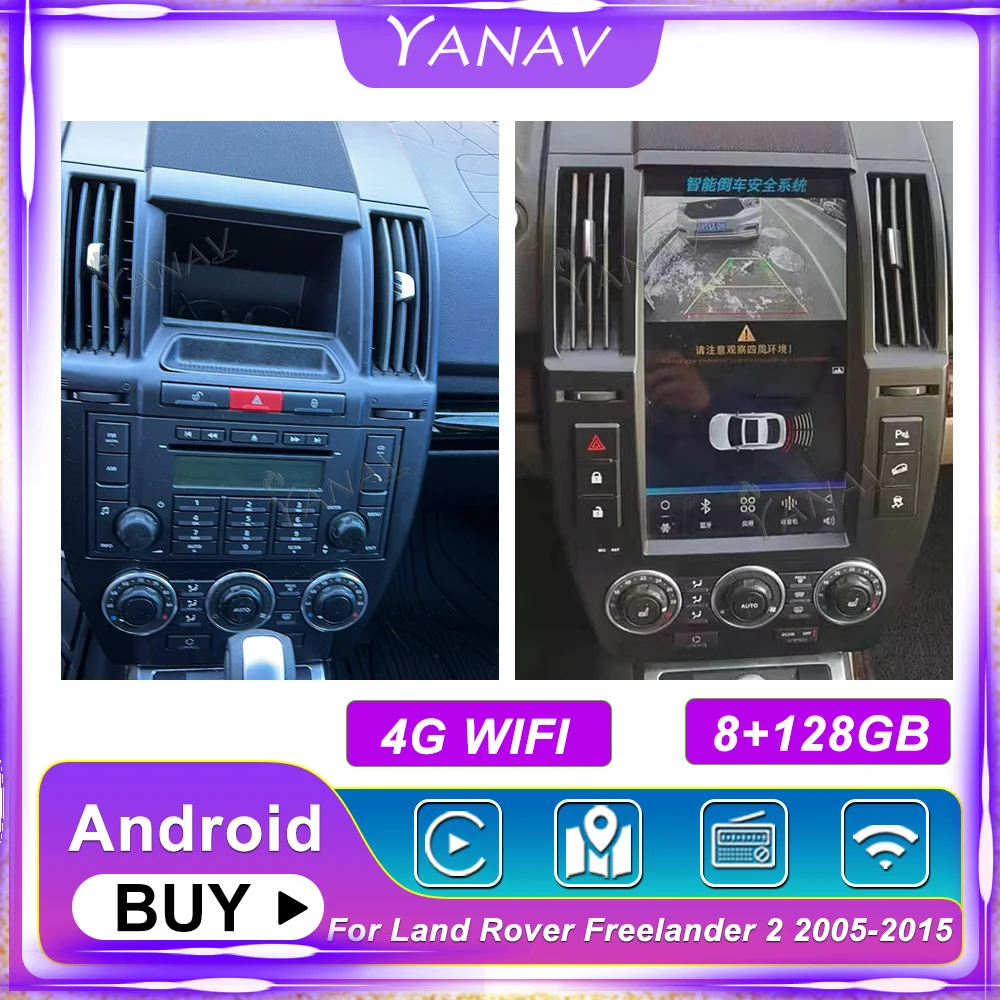 

Автомагнитола 2 Din, 13,3 дюйма, Android, для Land Rover Freelander 2 2005-2015, GPS-навигация, стереоприемник, видеомагнитола Carplay