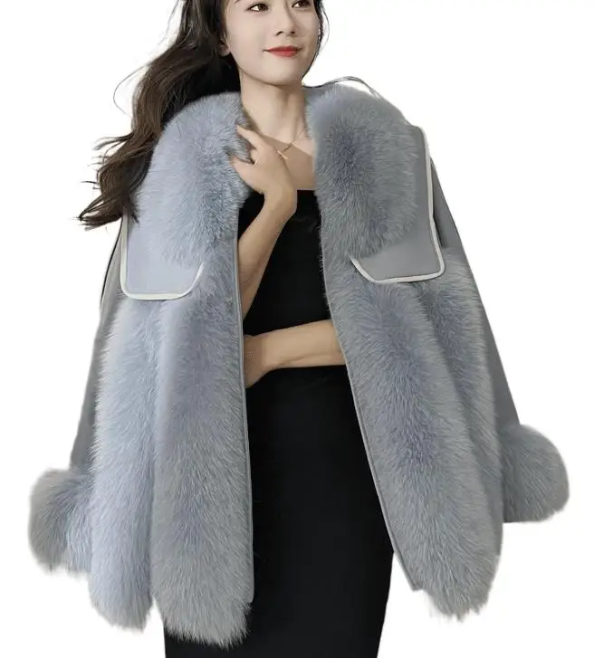 

2023 Women's Clothing Advanced Fashion Fox Fur Faux Fur Coat Winter New