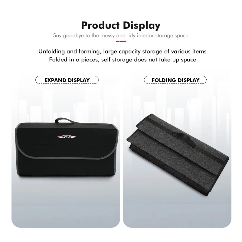 Складная сумка-Органайзер из войлока для мини-автомобиля