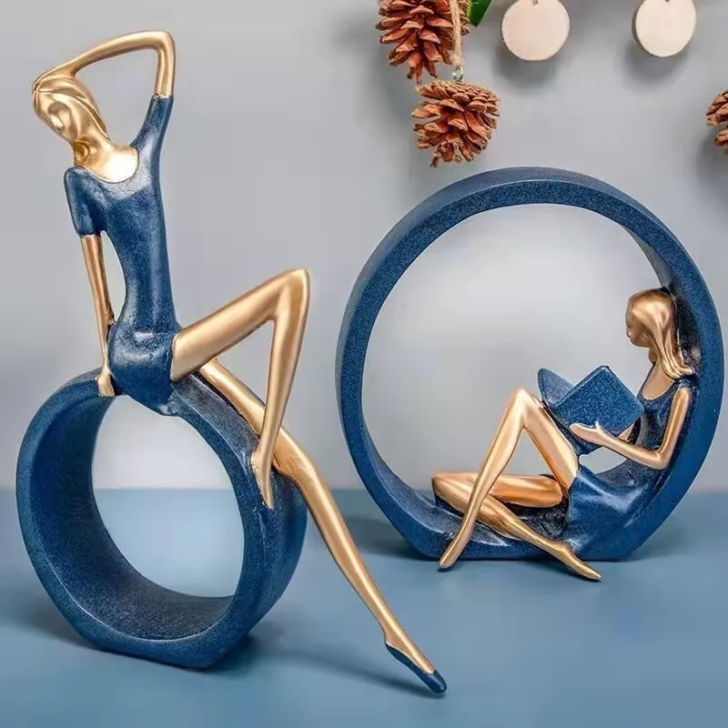 Фигурки девушки-йоги из полимера