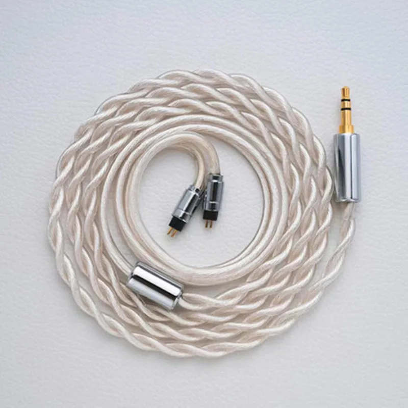 

Diy litz 6NOCC обновленный кабель 2pin 0,78 мм 0.78QDC MMCX A2DC IE80 1,2 метра