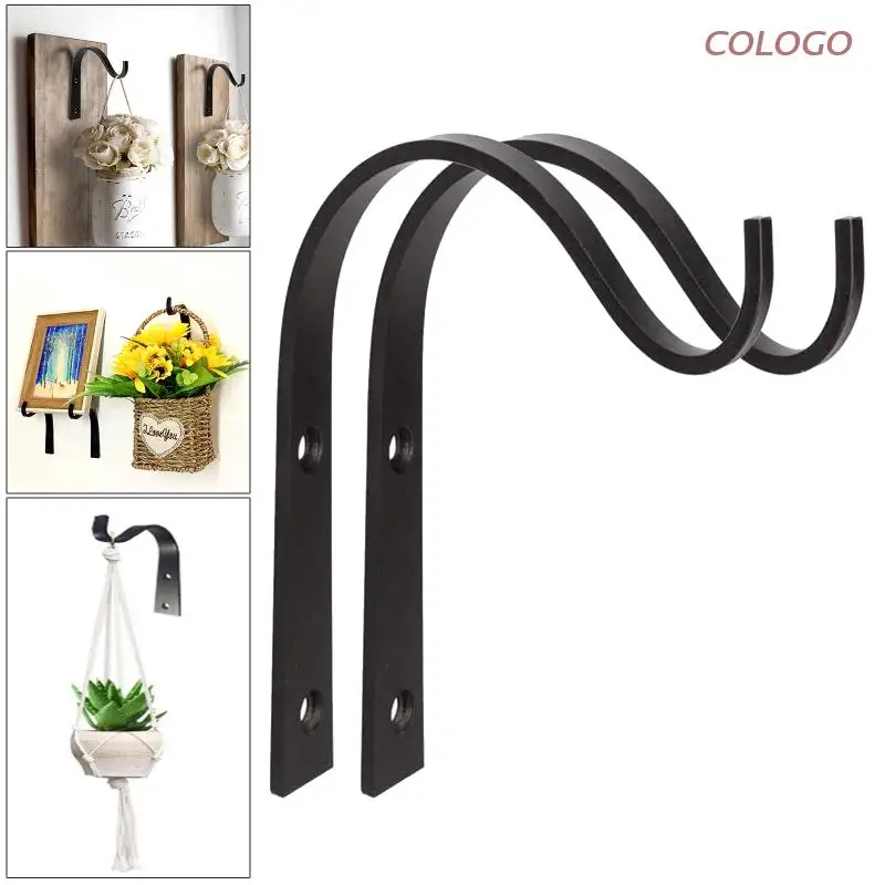 

Многофункциональная подвесная корзина-подставка, металлический крючок для улицы и помещения, садовый светильник для растений, настенный к...